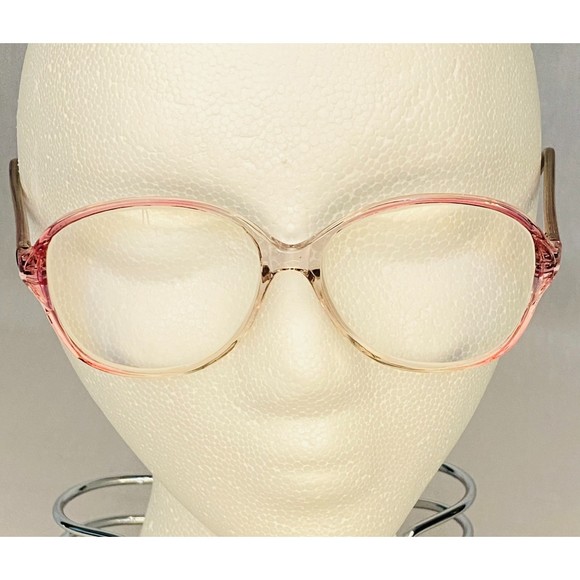 OKO Eyeglasses Translucent Pink Frame Round Lens - Picture 5 of 9